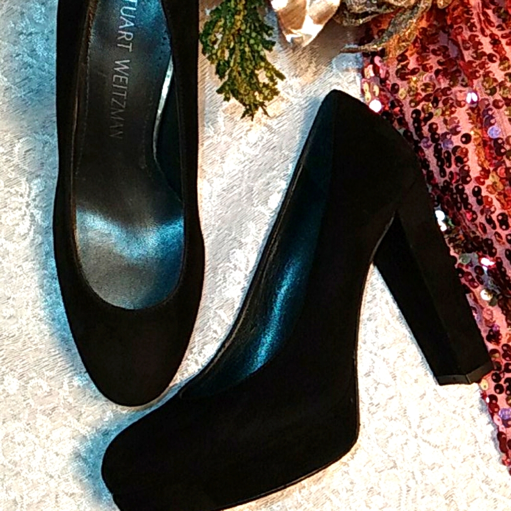 Stuart Weitzman platform heel